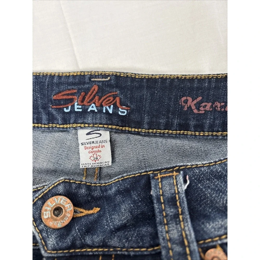 Silver Jeans Co. - Karli Denim Bermuda Shorts Women’s Size 28 Low Rise Y2K Style